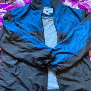 champion zip-up windbreaker slightly worn